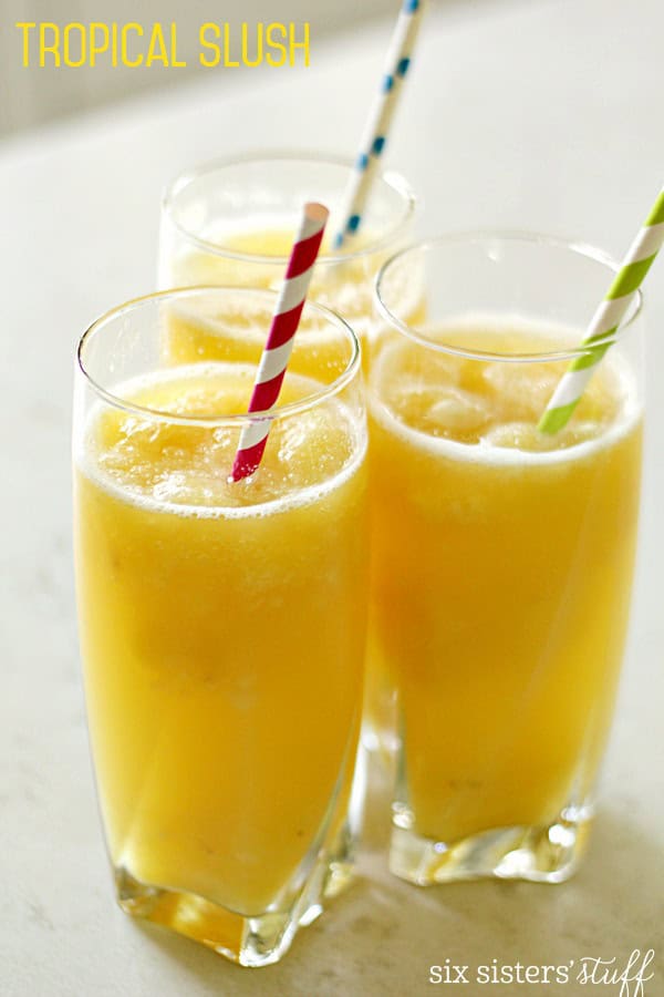 Tropical Banana Slush Punch Recipe