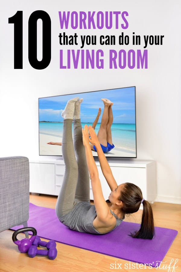 Workout in living 2025 room