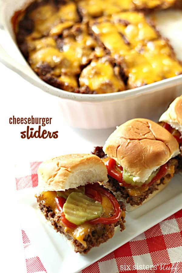 baked cheeseburger sliders