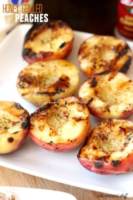 how to grill peaches with honey and cinnamon