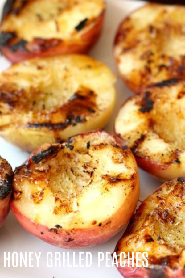 grilled peaches with honey and cinnamon 