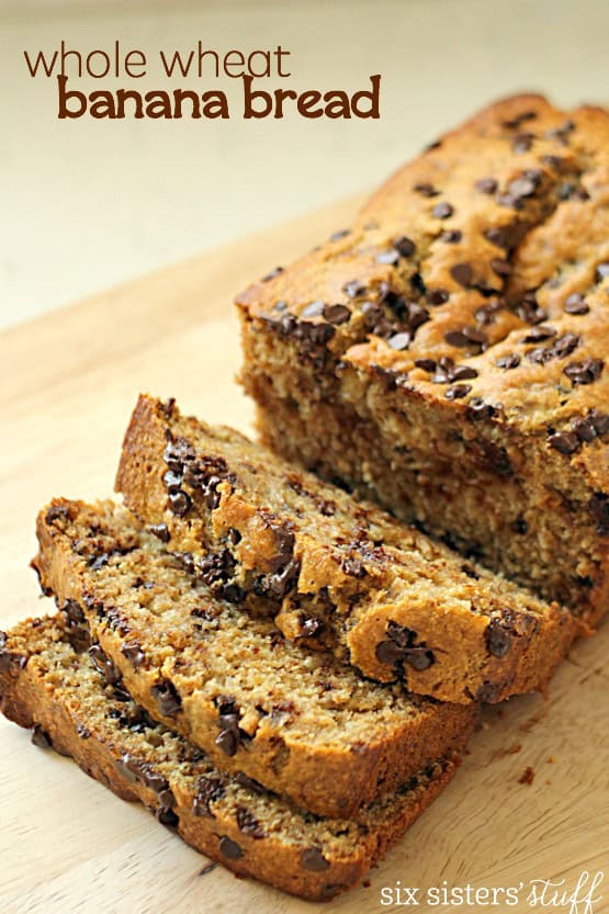 Whole Wheat Chocolate Chip Banana Bread Recipe