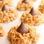 No Bake Peanut Butter Kiss Cookies