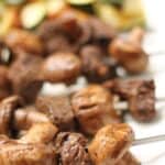 Steak and Mushroom Kabobs