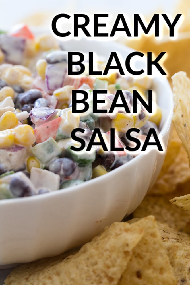 Creamy Black Bean Salsa
