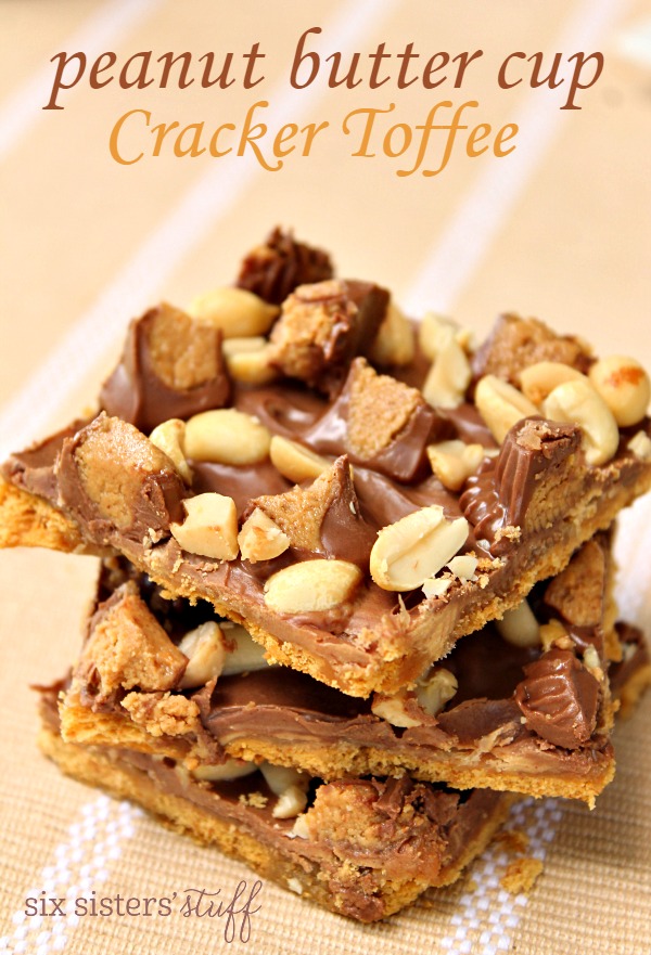 Peanut Butter Cup Cracker Toffee