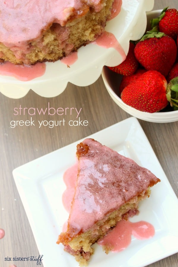 Strawberry Greek Yogurt Cake
