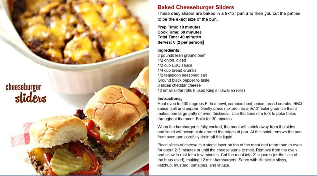 ebook baked cheeseburger sliders