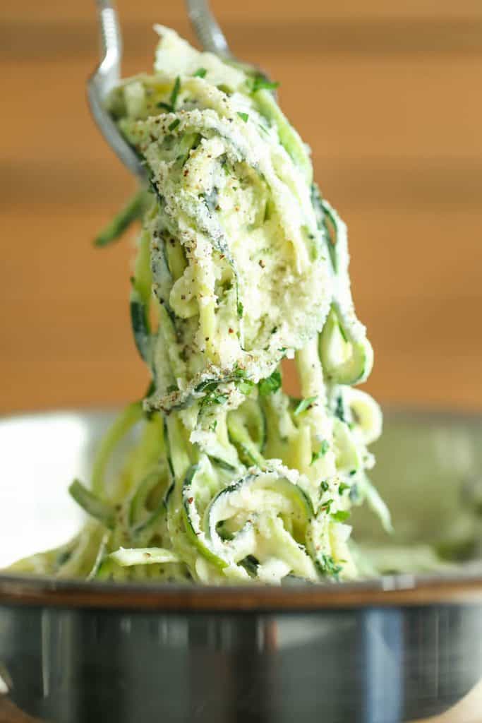 zucchini alfredo