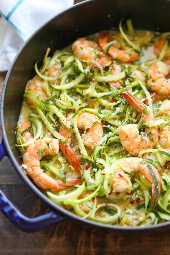 zucchini shrimp scampi