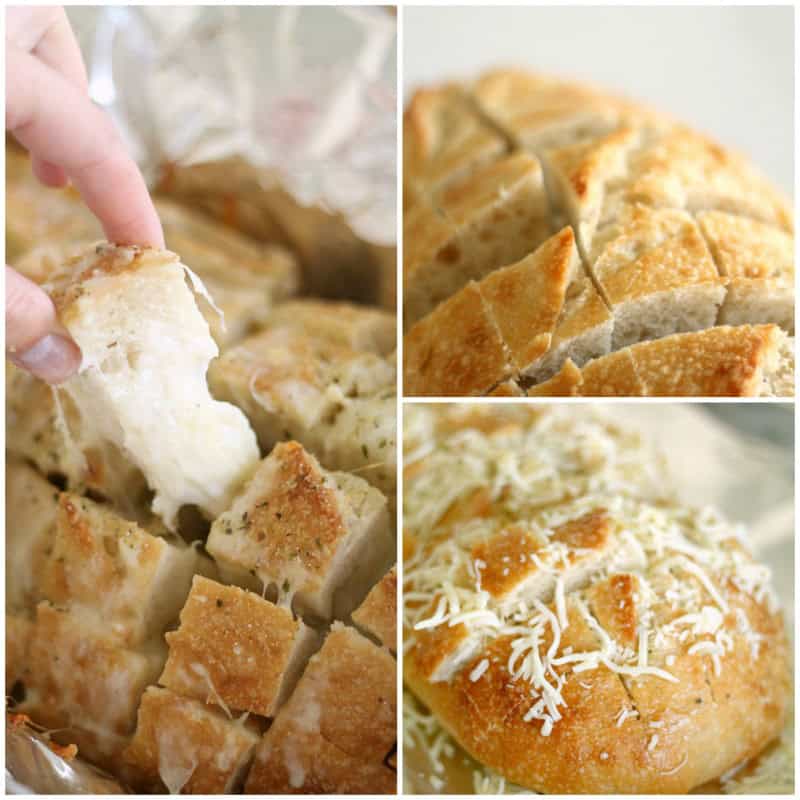 Amazing Cheesy Garlic Pull Apart Bread from SixSistersStuff.com