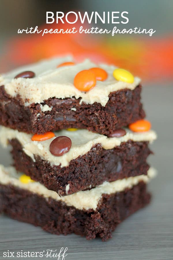 Brownies with Peanut Butter Buttercream Frosting Recipe