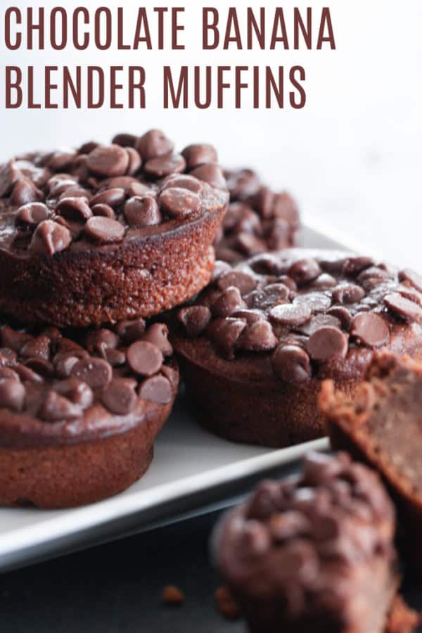 Chocolate Banana Blender Muffins