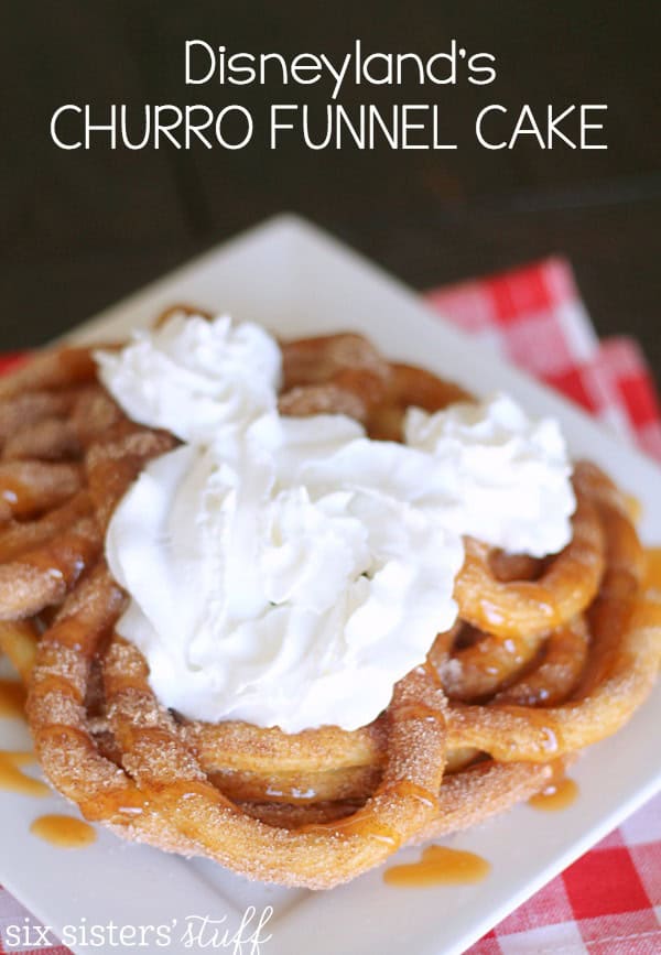 Copycat Disneyland Churro Funnel Cake Recipe