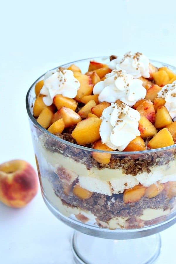 Peach Crisp Trifle Recipe