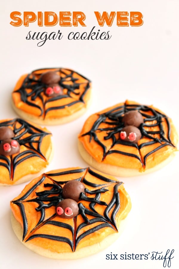 Spider Web Sugar Cookies