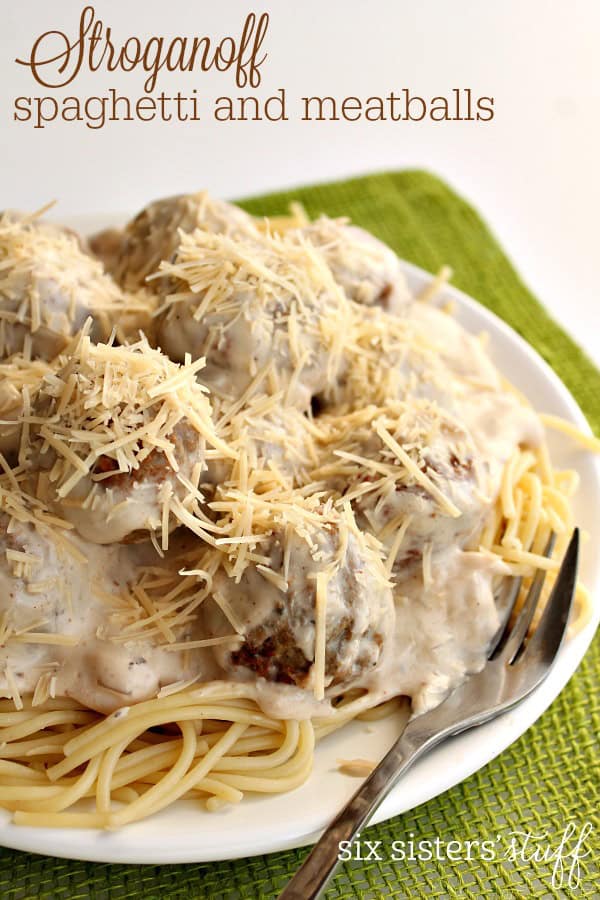 Stroganoff Spaghetti and Meatballs Recipe