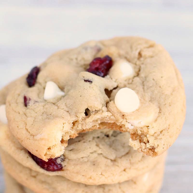 White Chocolate Chip Cranberry Cookies