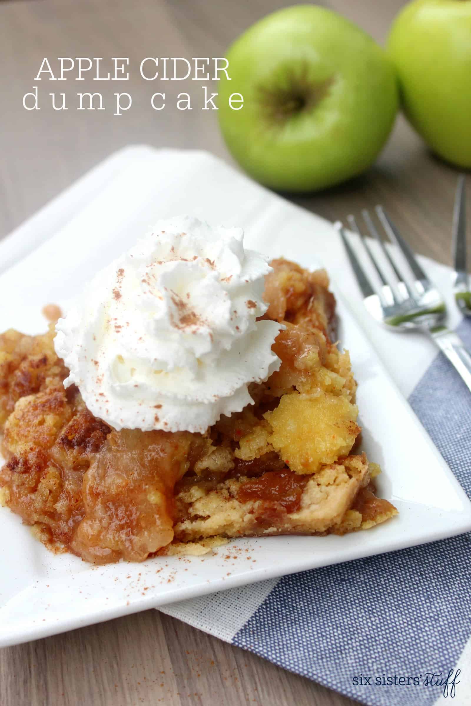 Easy Apple Cider Dump Cake Recipe