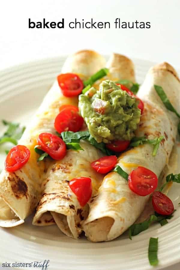 Baked Chicken Flautas Recipe