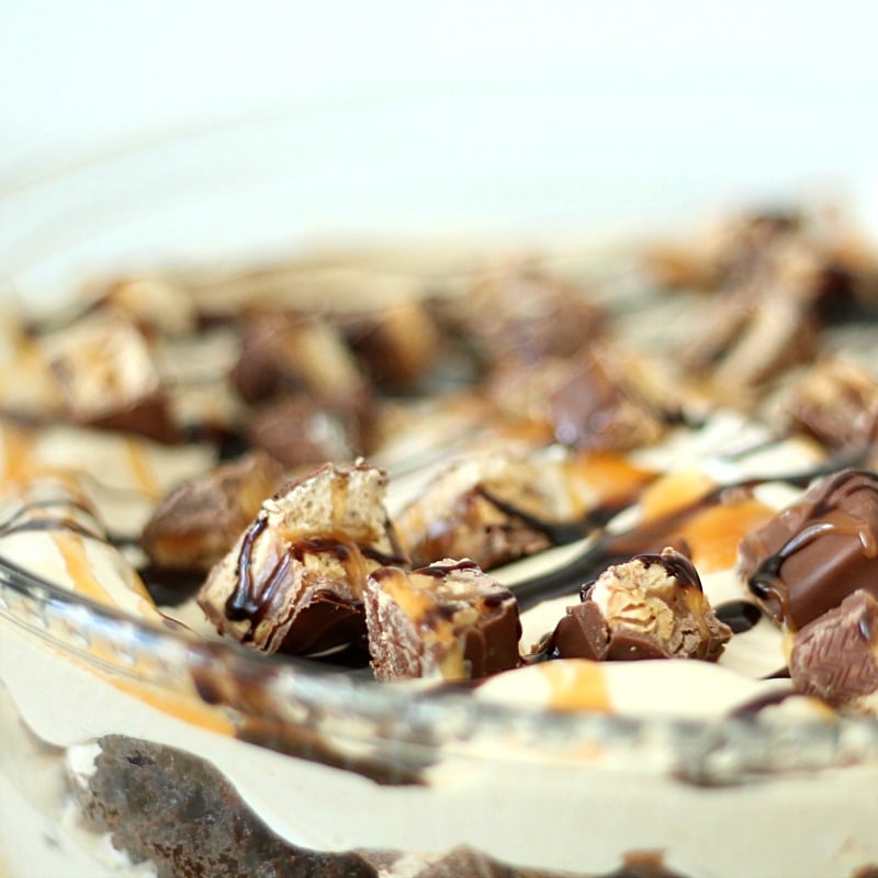 Brownie Snickers Trifle Recipe