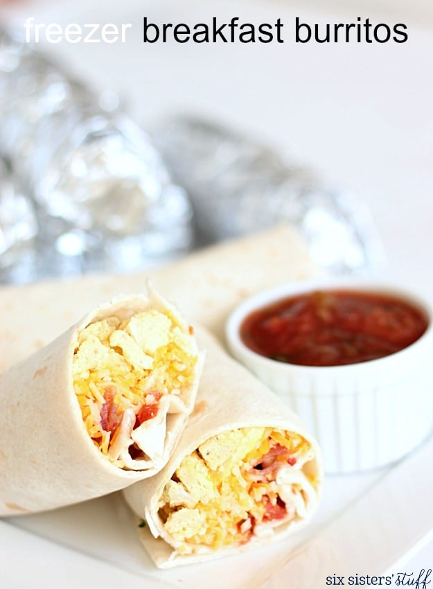 freezer breakfast burritos that can be individually wrapped