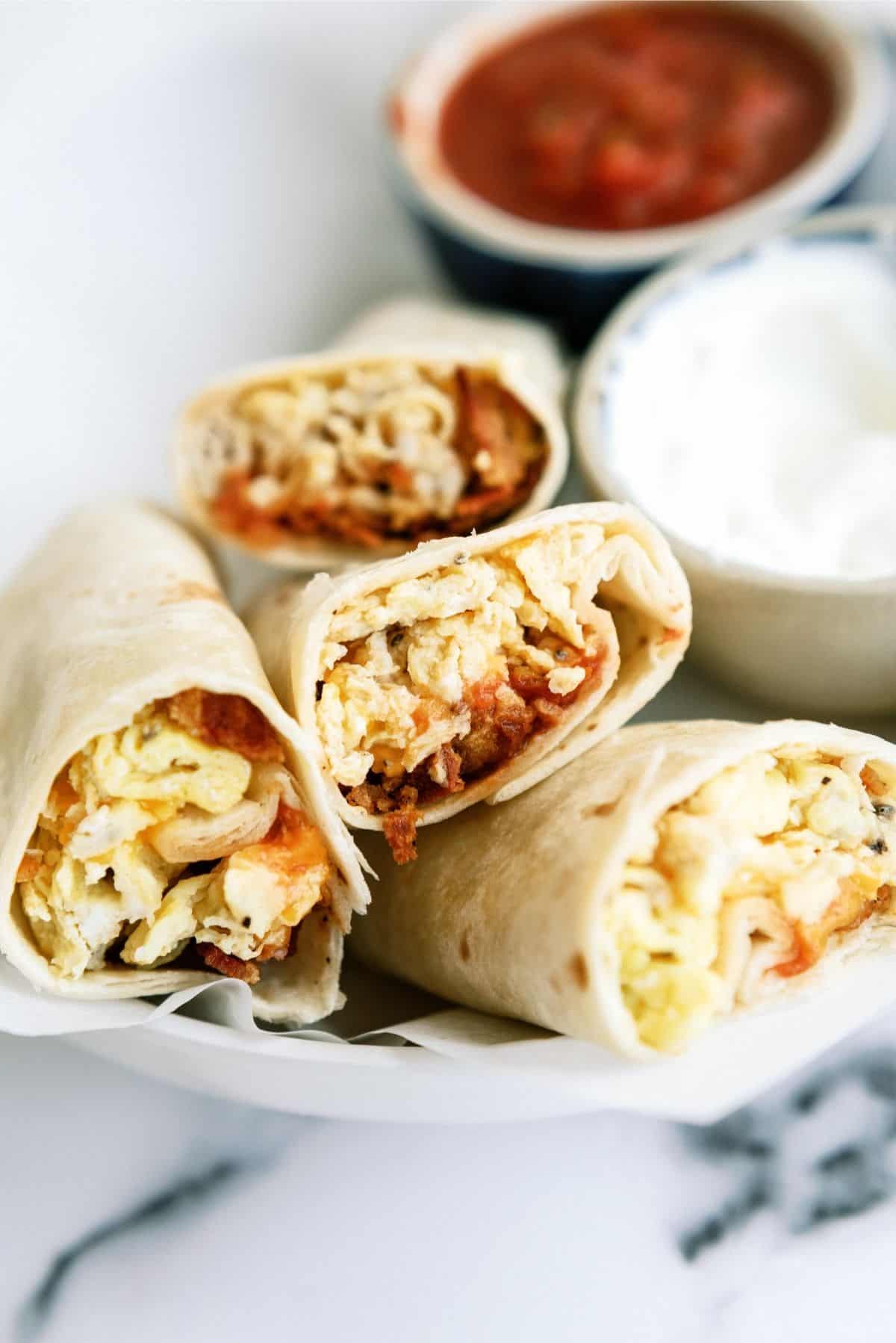 Freezer Breakfast Burritos Recipe