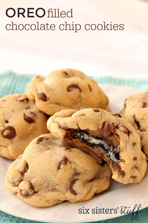 Oreo Filled Chocolate Chip Cookies Recipe