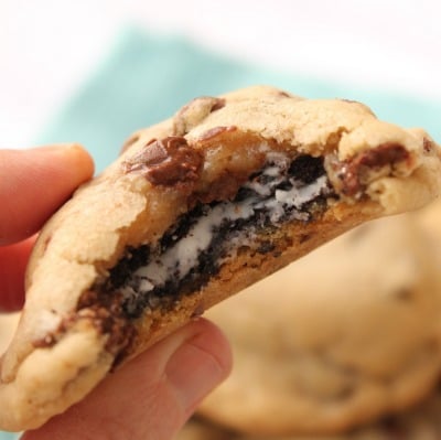 Oreo Filled Chocolate Chip Cookies 3