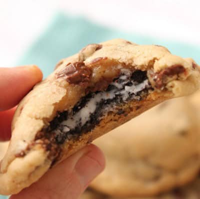 Oreo Filled Chocolate Chip Cookies 3