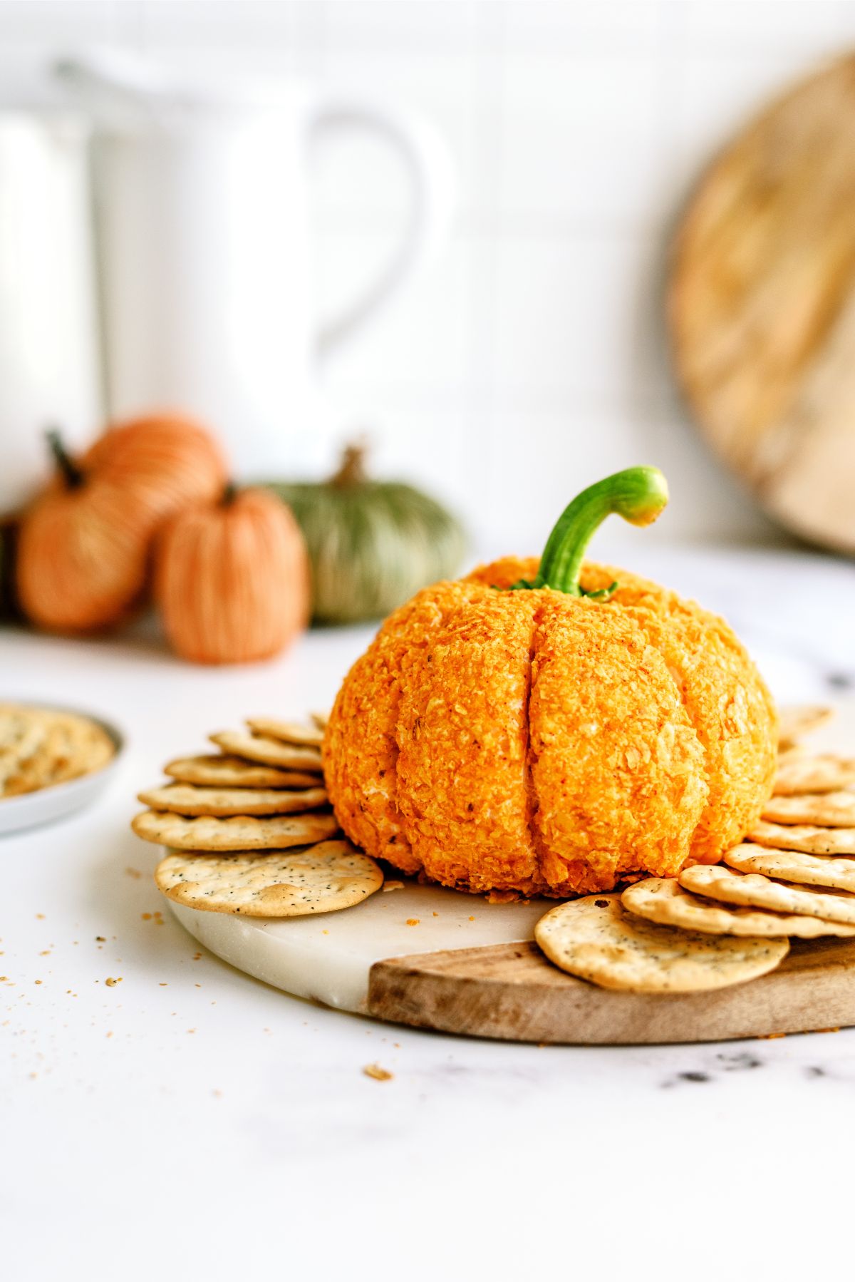 Pumpkin-Shaped Cheeseball Recipe