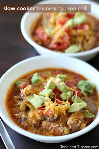 Slow-Cooker-Tex-Mex-Chicken-Chili-on-Tone-and-Tighten