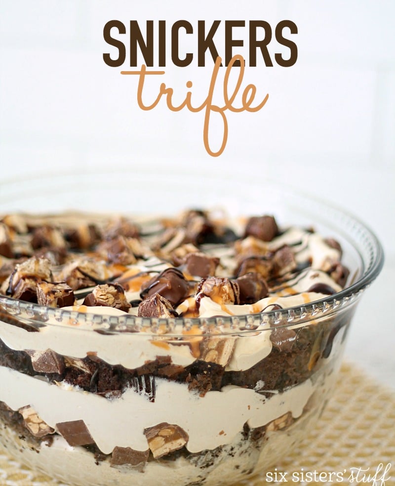 Snickers Brownie Trifle Recipe