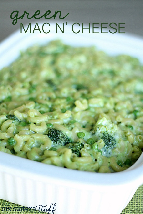 Green Mac N’ Cheese Without Food Coloring