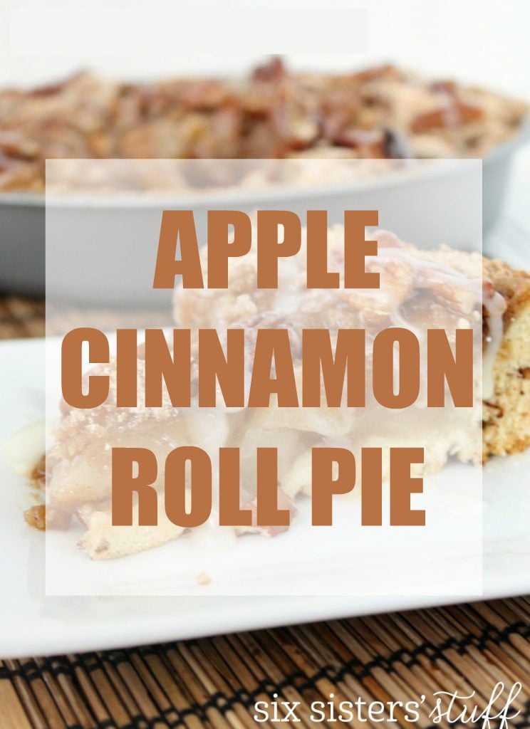 Apple Pie with Cinnamon Roll Pie Crust