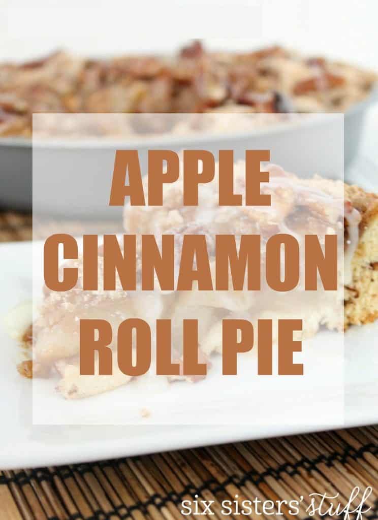 Apple Pie with Cinnamon Roll Pie Crust