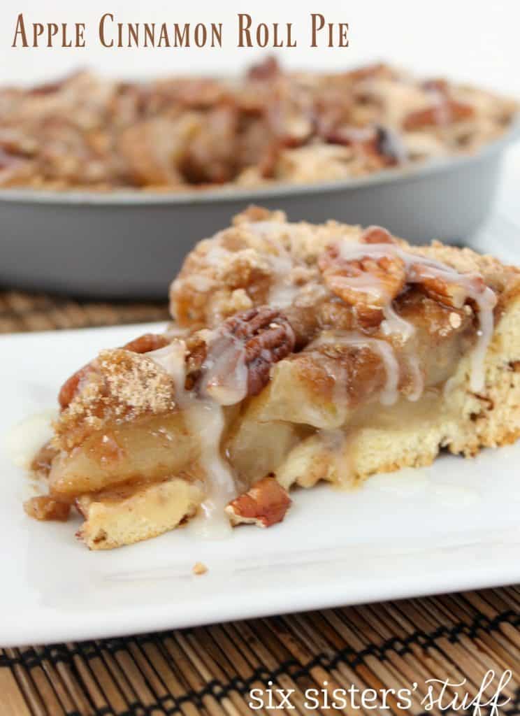 Apple Cinnamon Roll Pie Six Sisters Stuff