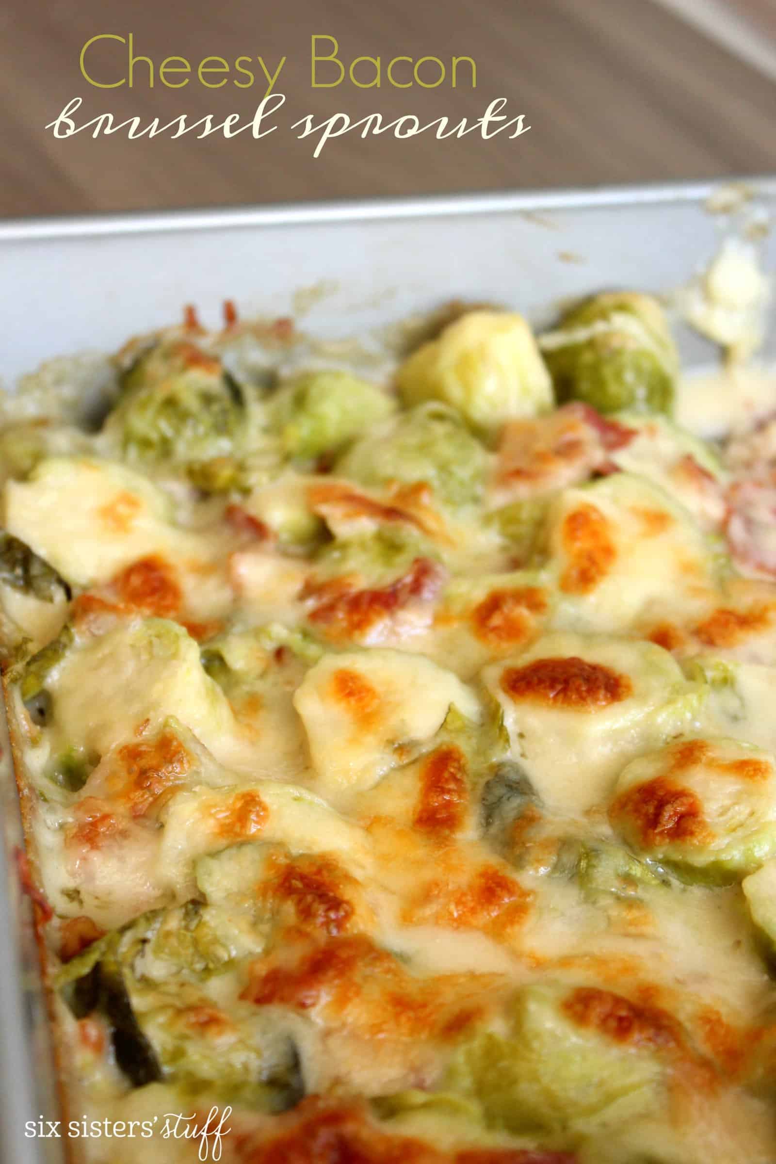 Cheesy Bacon Brussel Sprouts Recipe