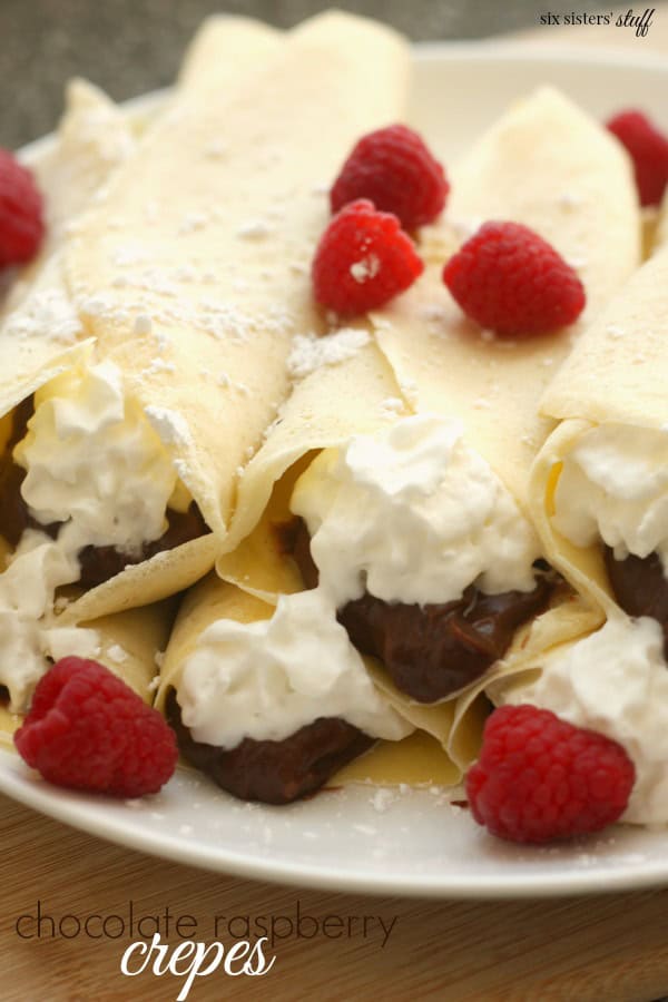 Chocolate Raspberry Crepes