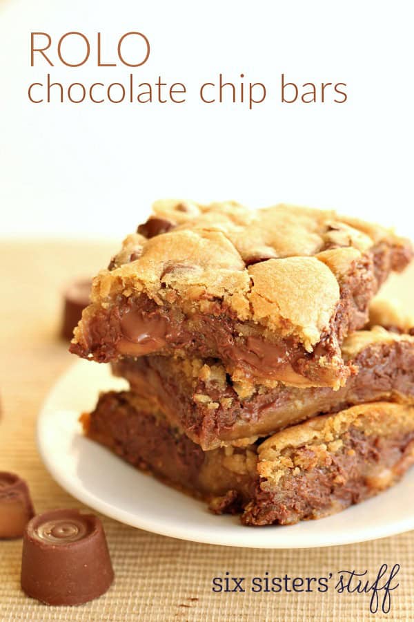 Rolo Chocolate Chip Bars Recipe