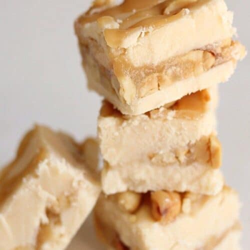 Salted Nut Roll Fudge