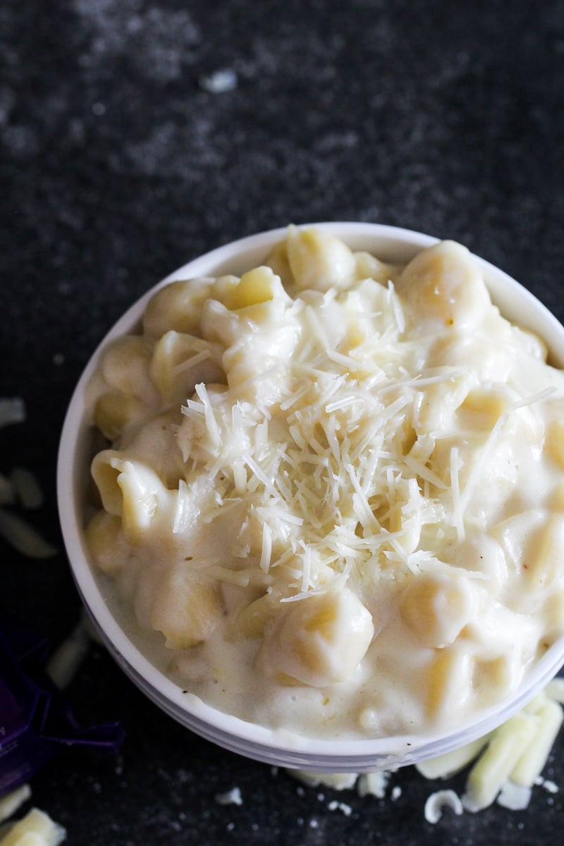 White Cheddar Shells and Cheese in a bowl