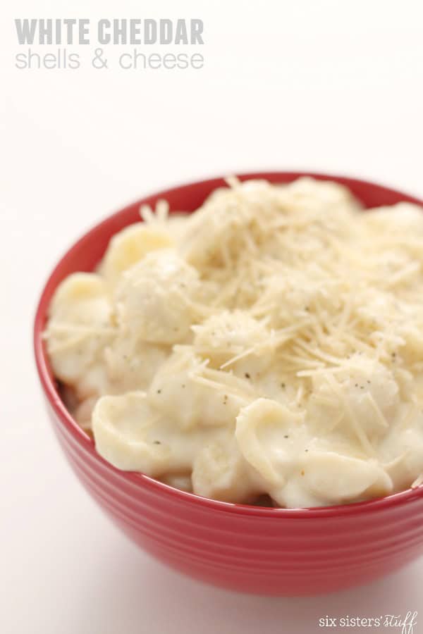 white cheddar shells and cheese six sisters stuff