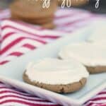Ginger Cookies with Egg Nog Frosting