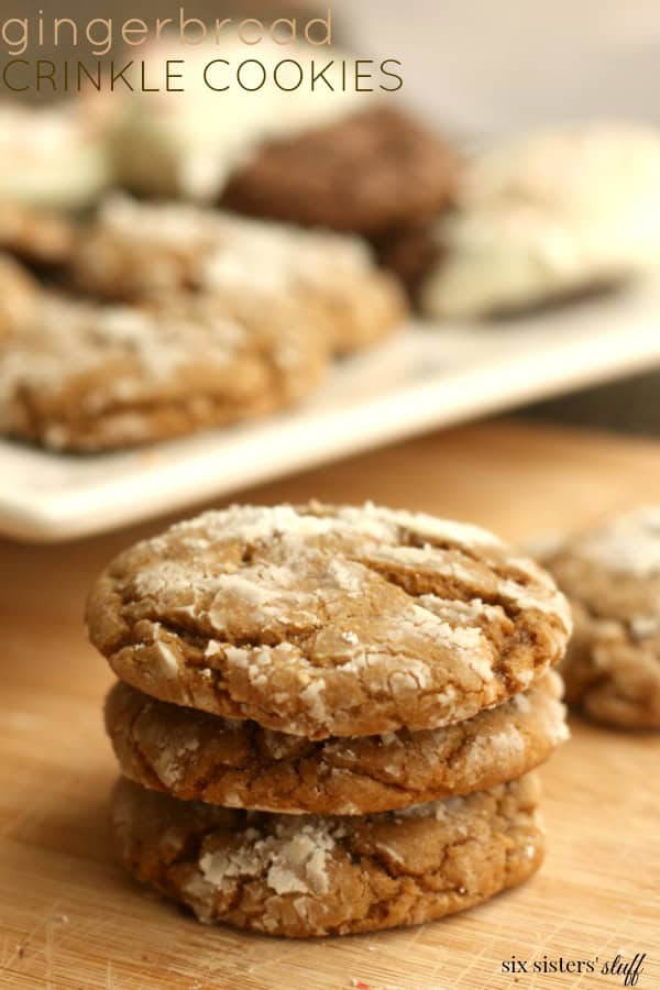 Gingerbread Crinkle Cookies | Six Sisters' Stuff