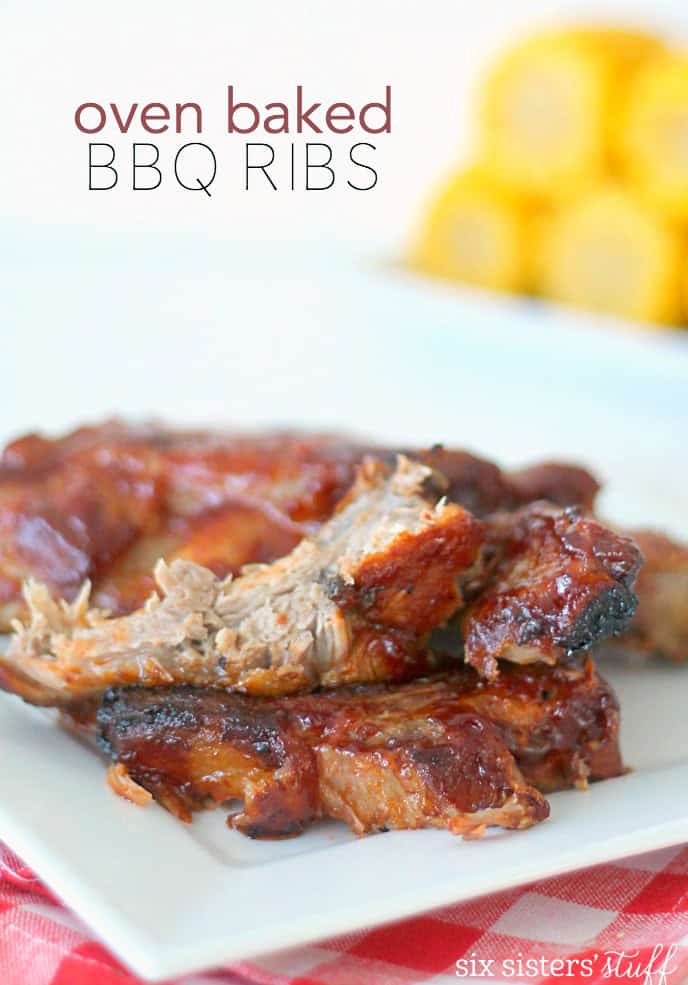 Easy Oven Baked BBQ Ribs – Six Sisters' Stuff