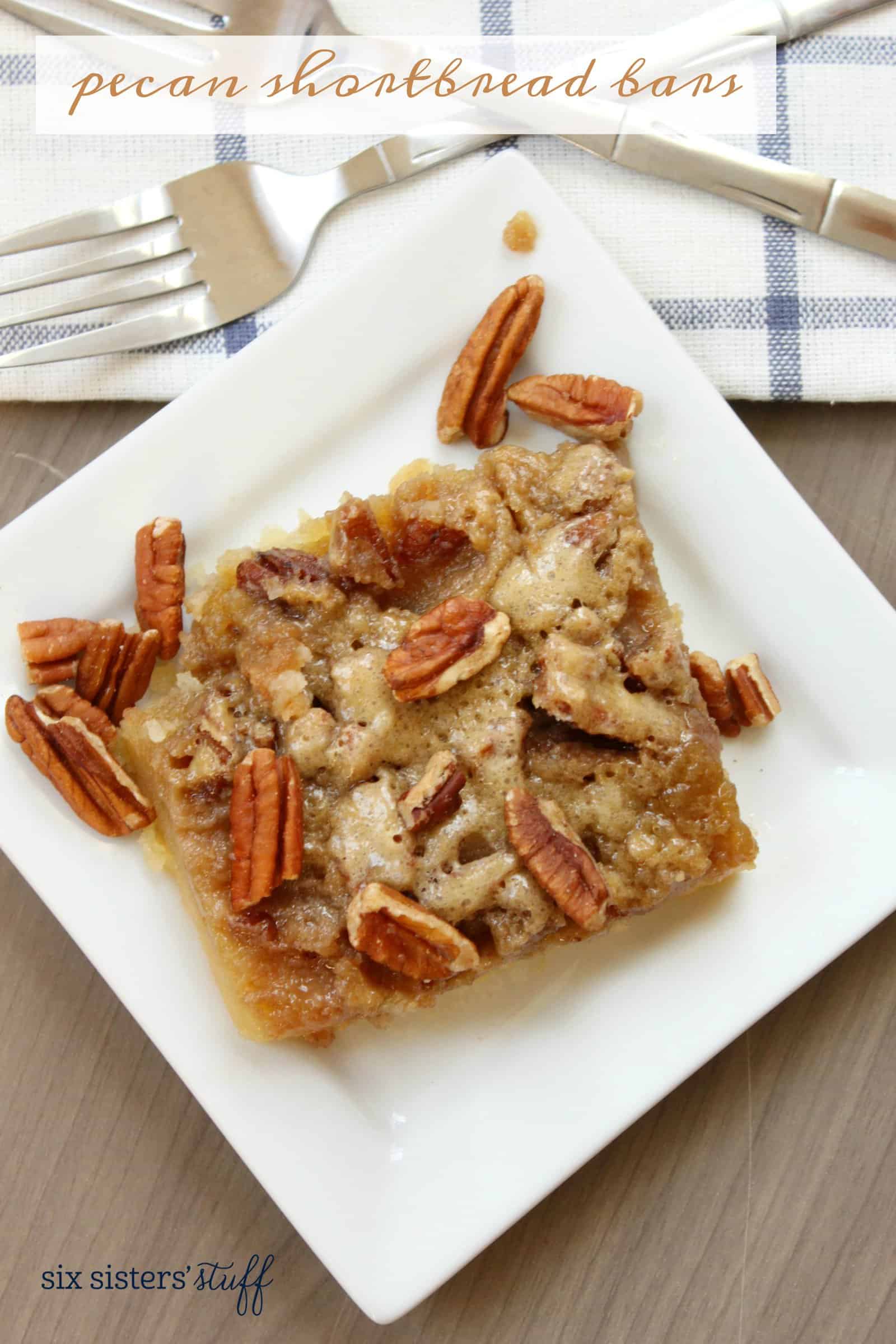 Pecan Pie Shortbread Bars Recipe