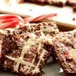 Peppermint brownie bark