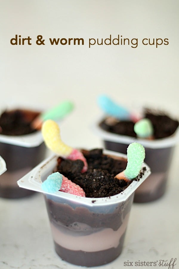 Dirt and Worm Pudding Cups Recipe