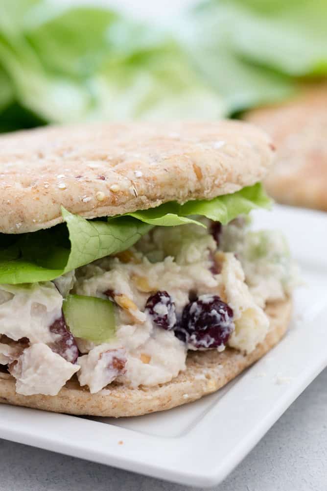 skinny chicken salad sandwiches